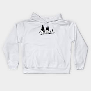 one winter day Kids Hoodie